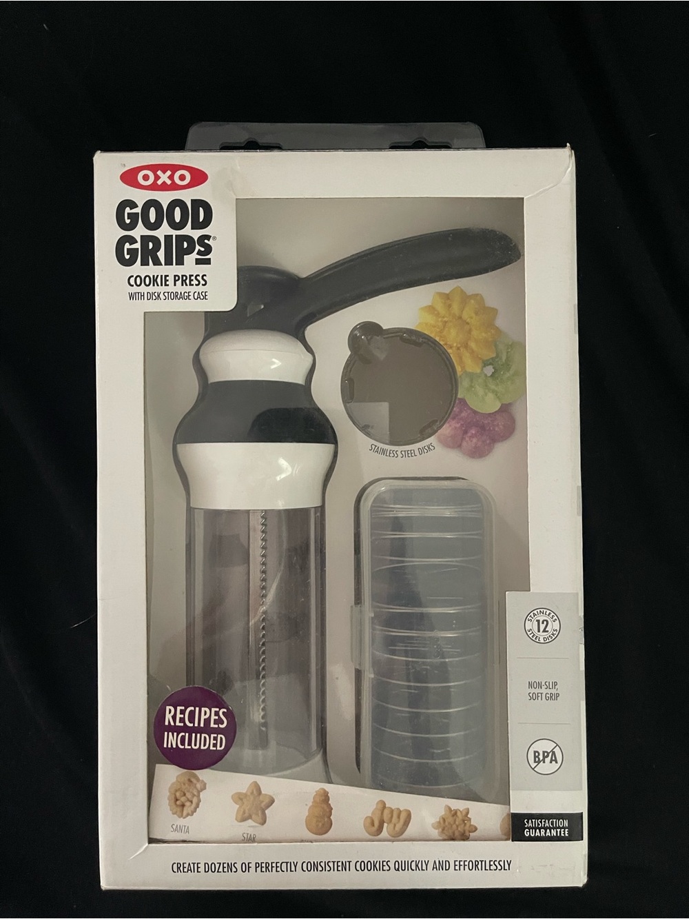 Oxo Good Grips Cookie Press in Black and White
